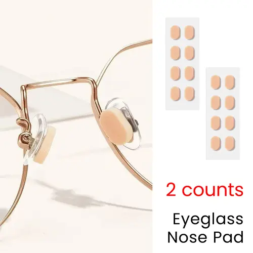 2 Counts Soft Foam Nose Pads, anti-slip and soft, suitable for daily eyeglasses use Plastic Frame Sunglasses