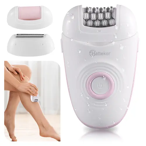 3-in-1 Electric Epilator for Women, Waterproof Bikini Shaver & Body Hair Trimmer for Arm, Leg, Underarm & Bikini, Portable Foot Grinder, Painless Hair Removal Tool, Waterproof Cordless Shaver, Body Hair Trimming