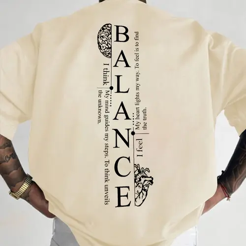 Men's Regular Fit Graphic Print Round Neck Knit T-Shirt Apparel T Shirt, Streetwear Casual Short Sleeve Tee for Summer Daily Wear