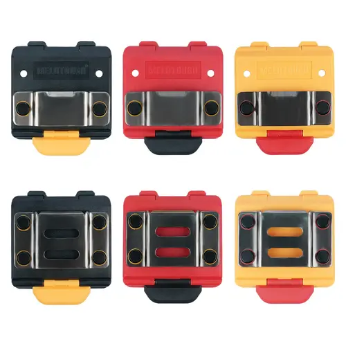 MELOTOUGH PVC Metal Tool Pouch with Belt Clip - 2-Inch Wide Adjustable Clip Hook, Secure Tape Measure Holder, Drill Holster for Impact Driver, Hands Free Attic Work, Left/Right Placement, Convenient to Carry, Easy to Use