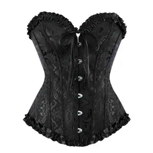 Women's Fashion Soft Lace-Up Bustier Corset Bodysuit Shapewear - Push-Up Lace, Elastane Fabric, Adjustable Fit, Hook and Eye, for Party, Easter, Waist Training