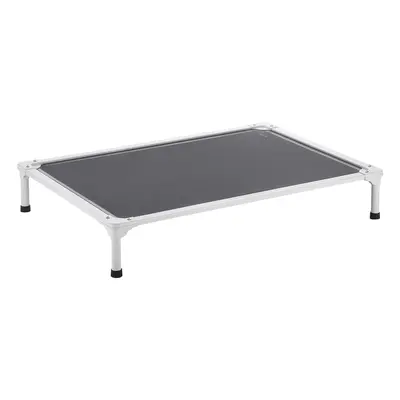 VEVOR Elevated Dog Bed for Large Dogs,  Portable Raised Dog Cot with Aluminum Tube Metal Frame and Breathable Textilene Mesh, Indoor & Outdoor Pet Cooling Raised Hammock Bed, L, Gray