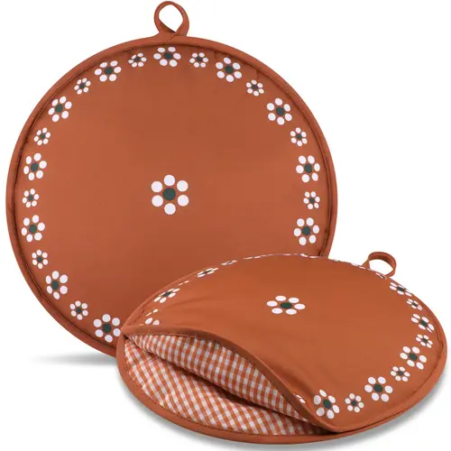 2 Pcs Tortilla Warmer Pouch for Family Meals Microwavable Insulated Cloth with Mexican Pattern Keeps Tortillas Tacos Warm for Taco Night Daily Home Cooking Game Day Party