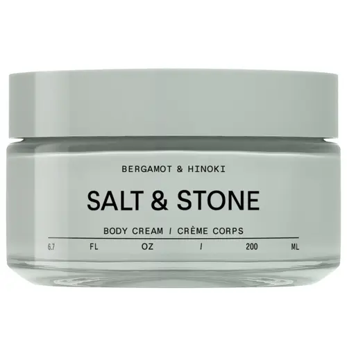 Salt & Stone Body Cream - 200ml Ultra-Rich Body Moisturizer with Argan Oil & Seaweed Extracts for Soft Skin Finish