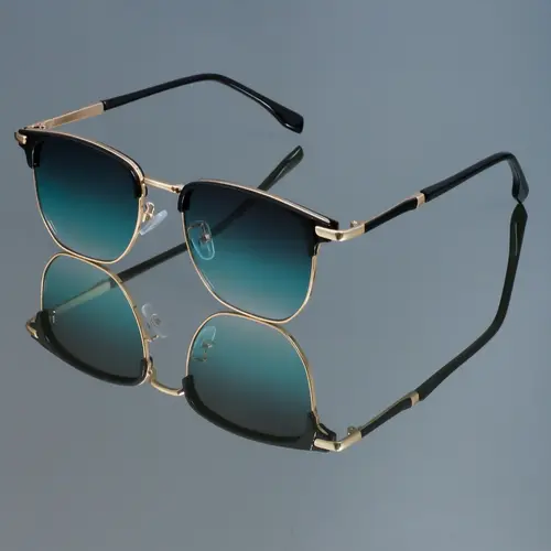 New Fashion Retro Glasses, High-Quality Design, Metal Frame, Simple Versatile Daily Casual Wear