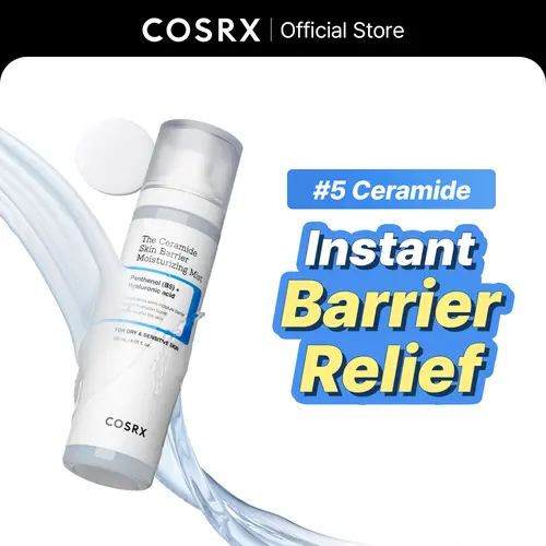 COSRX Ceramide Moisturizing Toner Mist Bottle (120ml) - Clinically Proven for Sensitive Adults, Hypoallergenic, Ultra-Fine Texture, Deep Repair, Hydrate, Radiant Skin, Amino Acid, Behenic Acid, Selfcare Skincare Product