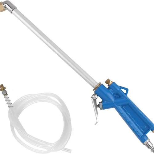 AXIZITECH Heavy-Duty Industrial Pneumatic Air Blow Gun, Metal Mechanic Tool for Narrow Spaces, Engine Compartment & Mechanical Interior Cleaning Degreaser Sprayer