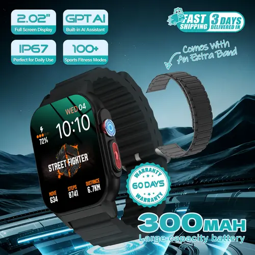 Graduation Season Smartwatch for Outdoor Days – Message Notifications, Sports Modes, Touch Screen Wearable for Android & iOS