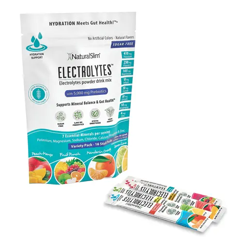 NaturalSlim Electrolytes™ Variety Pack Gut Health Supplement Dietary Probiotic Edible