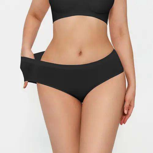 Popilush Mid-Waist Underwear - Seamless Full Coverage Panties for Women  Elegant Clothes Womenswear Elegance-Creator Live