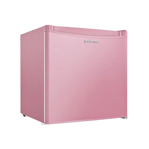 Upstreman 1.7 Cu.ft Portable Mini Refrigerator with Freezer - 38db Quiet Chill Quiet Refrigerators, Dorm Bedroom Essentials, Compact Deep Freezer, Pink Room Appliance FR17