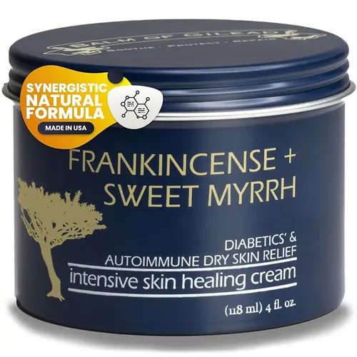 Balm Of Gilead Frankincense & Myrrh Foot Healing Cream For Sensitive Skin – Nourishing Therapy & Diabetic Relief, Dry, Hydrating