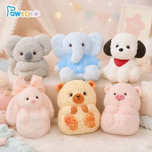 Pawtoto CUte Animal Series - Handcrafted Food-Grade Silicone, Creamy Clay Touch, Unisex Sensory Stress Reliever Fidget Toy for 12+ Fidgeting, Summer Use