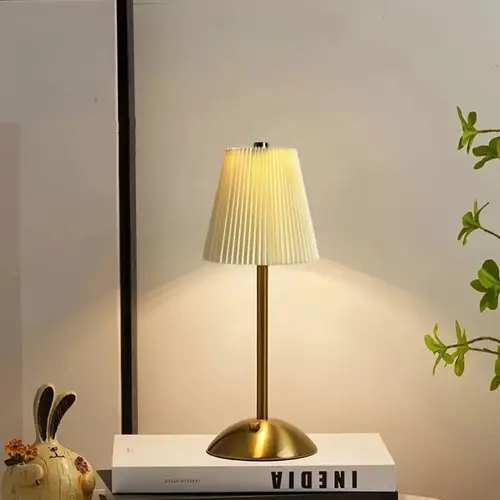Nordic Style Touch Dimmable Dimming Lighting Iron Art Table Lamp, Modern Minimalist Design, Home Decoration Lamp, Perfect for Bedroom, Bedside, Modern Nightstand Lamps, Dining Room, Outdoor Parties, Decorative Gentle Lamp