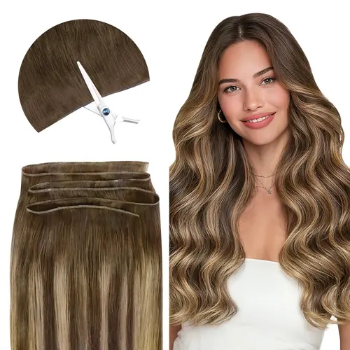 GOO GOO Genius Weft Hair Extensions Human Hair, 14-24 Inch Sew In Remy Human Hair for Natural Look & Volume, Reusable & Straight Hair for Women summer hairstyles #tiktokshopbacktoschool #sohochic