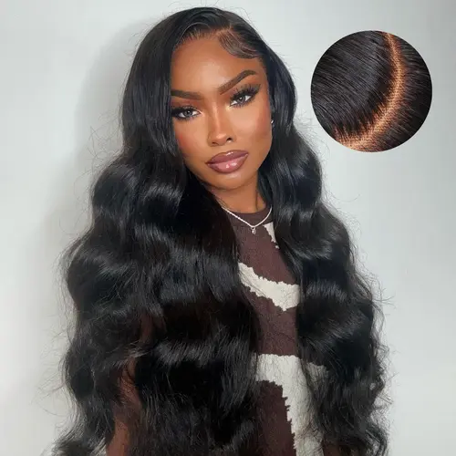 [Side Part] OQ HAIR Glueless Layer Cut Drawstring Wig 7x5 9x6 Lace Closure Wig Body Wave Pre Cut Pre Bleached Ready Go Wigs