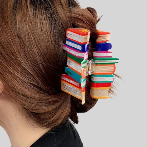 High Heel Style Hair Clips Barrettes for Fine Hair, Fun Teacher Student Design, Cute Women's Accessories, Perfect Gift for Book Lovers, Super Cute Clips, Hairclips, Hair Decor