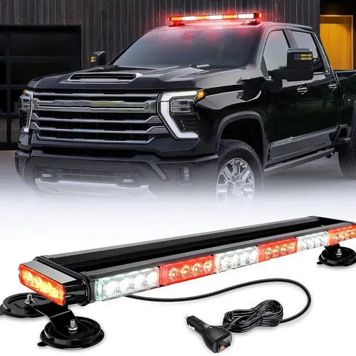 Nilight 29.5" Roof Top Strobe Lights 56LED work LED Flashing Light Bar Magnetic Mount 12V 24V Cars Trucks Tractors Snow Plows Construction Vehicles high intensity rear windshield visor Led Backlights, Strobe Light Kit, Vehicle Accessories