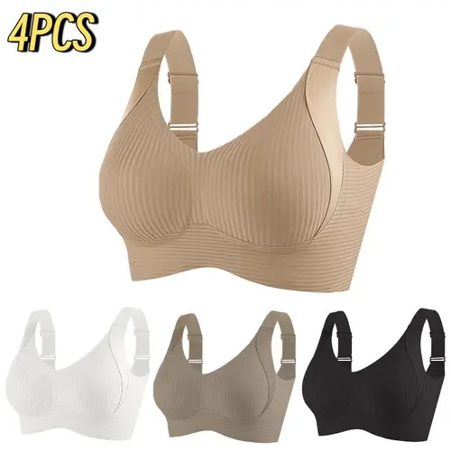 EssElegance Cool Comfort Bra with Padded Smoothing Wide Strap Full Coverage Unlined Minimizer T-shirt Bra TikTokShopBacktoSchool