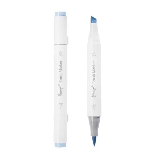 Bianyo Sky & Water Tones Art Marker Pens - Single Selection from 366-Piece Brush & Chisel Set, Office Stationery Drawing Markers for Artistic Expression Coloring Supplies, Art Drawing, Art Markers Pen