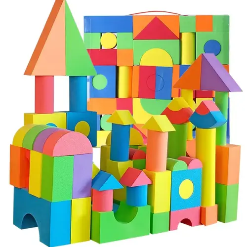 Hatwoo Bubble Block Set - 30pcs/60pcs Assembly & Construction Stacking Toy, Various Shapes & Sizes, Bright Colors, Kids' Birthday Gift Building Blocks, Assembly Blocks Set