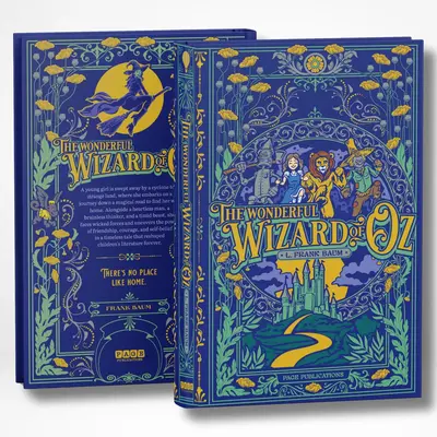 The Wonderful Wizard of Oz Enchanting Deluxe Hardcover Book by L. Frank Baum - Page Publications, Premium-Feel Collectors' Fantasy Novel, Deluxe Hardcover for Display Shelves, Ideal for Book Lovers, Book Lover