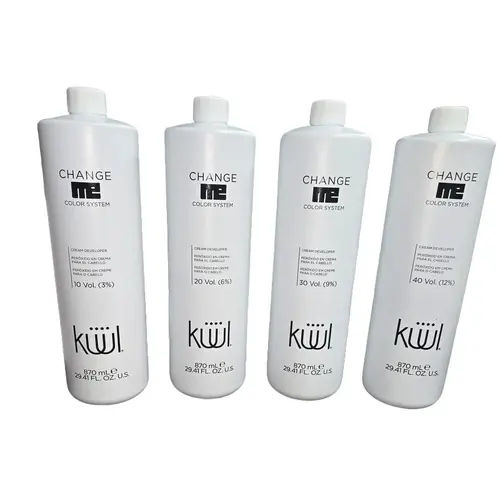 KUUL Hair Lightener Developer - 10,20,30,40 Volumes, Peroxide-Based, Haircare Product for Home Use, Blends Effortlessly for Smooth Blend Lightening Results