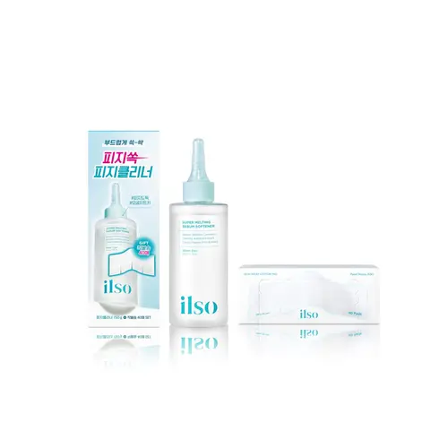 [ilso] Super Melting Sebum Softener - Blackhead Remover for Nose & Pore Care, Melts Clogged Pores Without Squeezing | 5.29 fl oz + 40 Toner Pads | Gentle for Oily & Sensitive Skin, Viral Korean Skincare