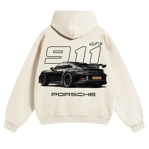 911 GT3 Unisex pure cotton sweatshirt, Soft Oversized Fit, good graphic hoodies, Racing Car Pattern Street Wear Car Meet, Gift for Boyfriend, Men's gifts