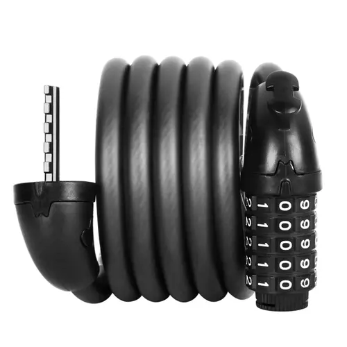 Bicycle password lock mountain bike convenient chain steel cable electric bike lock