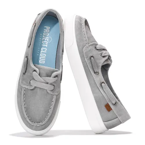 Project Cloud Women's | Slip-On Sneakers | Memory Foam Technology | Lightweight | Non-Slip - Seasalt
