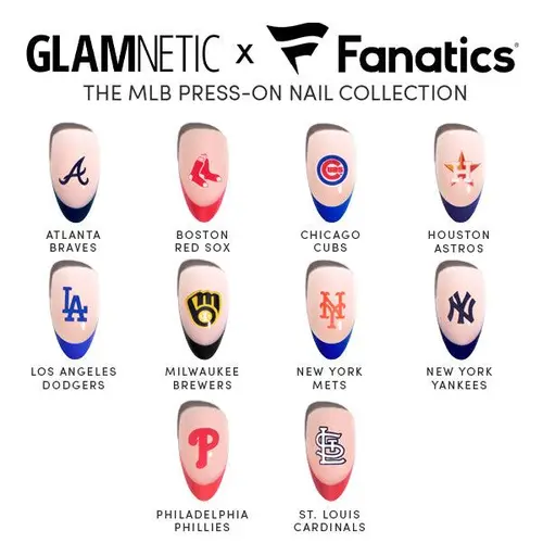 Glamnetic x Fanatics MLB Press-On Nail Collection