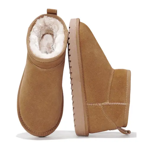 Project Cloud Women's |  100% Genuine Suede Ankle Boots | Water Resistant | Memory Foam| Lightweight | Non-Slip - Hippy