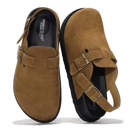 Project Cloud Women's Genuine Leather Clogs | Casual Walking Shoes Footwear | Memory Foam Lightweight Non-Slip – Cassey