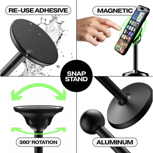 Ohsnap Desk Stand - Magnetic auto-aligning phone mount