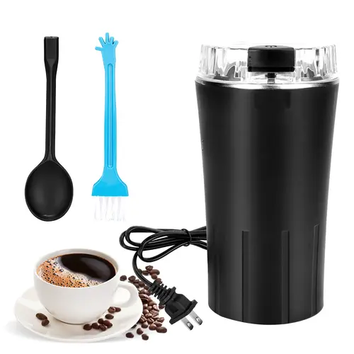 Grind in Seconds! High-Power 300W Electric Coffee Bean Grinder for Nuts, Grains, Spices | Fast & Food-Grade | Stainless Steel Mill | Compact & Easy to Use | A Must-Have Tool for Morning Brew & Healthy Meal Prep | Great Gift Idea!