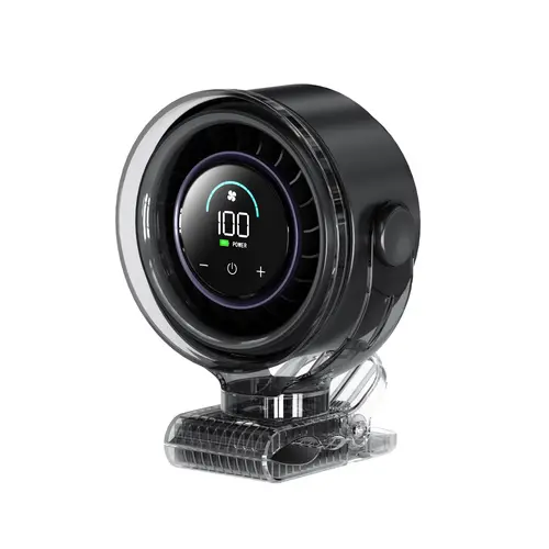 Coolhill Portable Clip on Fan Desk Fan Multifunctional 100 Speeds Adjustable Mini Personal Fan Desktop Car Fan 5000mAh Rechargeable Battery Operated Digital Display Ultra Quiet Durable for Travel Office Car Gym Outdoor,dorm essentials,home essentials