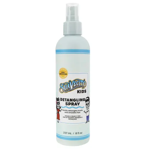 Suavecito Kids Detangling Spray – Gentle Leave-In Conditioner for Boys & Girls | Tangle-Free Hair with No Tears | Lightweight, Non-Greasy, Paraben-Free Formula
