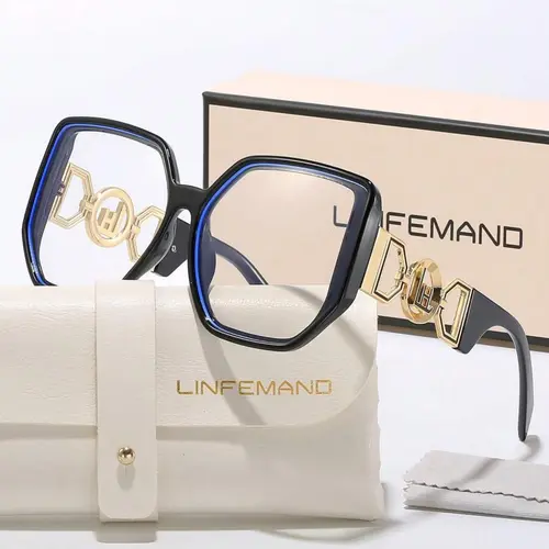 Women's Designer Fashionable Frames Glasses, High Quality Eyeglasses, Stylish Plain Design for Daily Wear & Gifts, Perfect Accessory for Women's Wardrobe Essentials, Stylish Eyewear