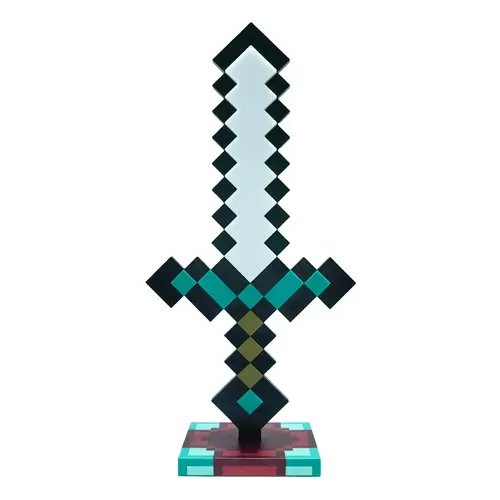 Diamond Sword 14 Inch USB Desk LED Night Light 11Color Decorative Fun Safe Mood Lamp for Home Bedroom Living Room Office USB Powered LED Technology Ambient Glow Lighted Floor Standing mothersdaygift