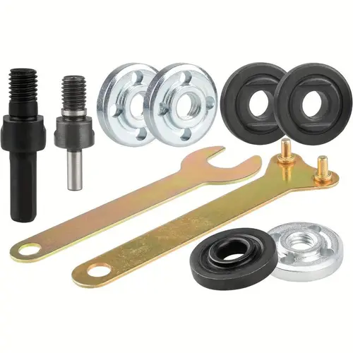 Industrial Electric Drill to Angle Grinder Conversion Connecting Rod Kit, 6mm & 10mm Arbor Mandrel with Spanner, Heavy-Duty Hardware Accessory for Adapter Combi Drills