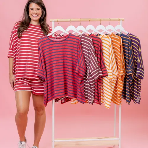 Game Day Raised Rib Easy Fit Top | REG-PLUS Pair with sku72529