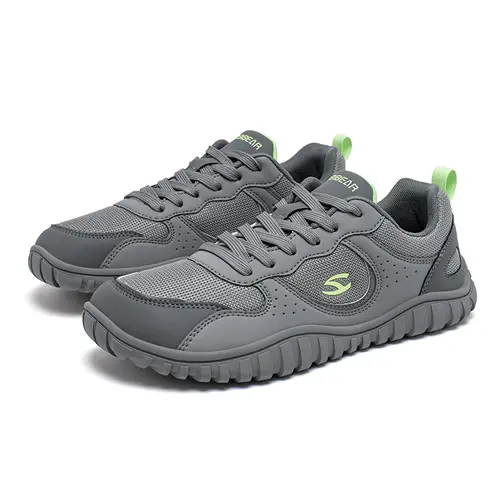 HOBIBEAR Men's Barefoot Wide Toe Box Walking Shoes, Lightweight Breathable Anti-Slip Rubber Sole Shoes for Spring-Autumn Casual Sports, Lightweight Breathable Shoes