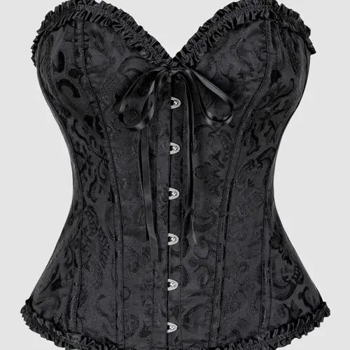 Women's Waist Training Corset, Sexy Tight-Fitting Bralette, Vintage Style Ditsy Denim & Western Accessory, Underwear, Perfect for Country Wear