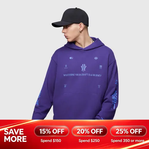 [BACK TO SCHOOL] ANTA MEN KAI Hoodie Classic Fashion Basketball Daily Wear Long-Sleeve Purple Blue White Athleisure School Outfit Gym Casual Streetwear Kyrie Irving BTS