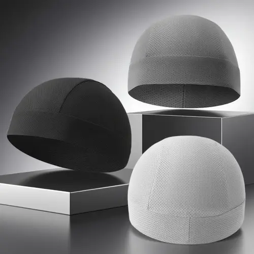 Unisex Lined Skull Cap - Elastic, Breathable Cap, Brimless Hat for Gym, Cycling, Skull Caps