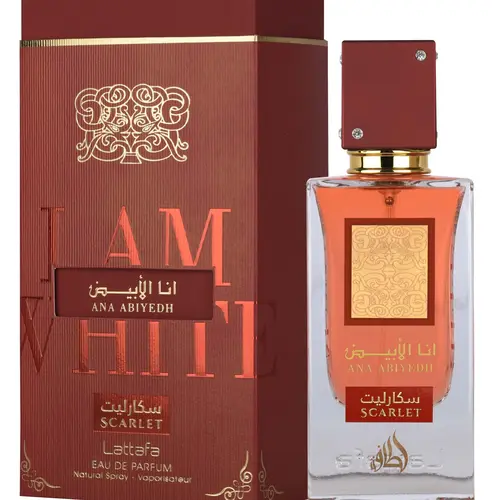 Ana Abiyedh Scarlet Eau de Parfum 60ml by Lattafa | Bold, Sweet & Captivating Unisex Scent