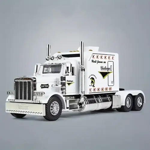 Tibibee 1:24 Scale White Soundeffects Pullbackfunction Durable Diecast Heavy Duty Tow Truck with Sound & Light Effects Pull Back Function Realisticdesign Lighteffects Heavyduty Collectibletoy for Kids Ages 4-7 Collectible Toy(9.45×2.64×3.74 inches)
