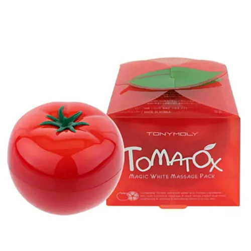 TONYMOLY Tomatox Magic Massage Pack - Hydrating Korean Wash-Off Face Mask for Glowing & Anti-Aging Skin, 2.8 oz