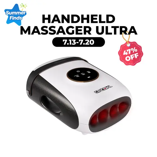 CINCOM Portable Cordless Handheld Hand Massager - 5-Finger Design, Intuitive Touchscreen, Battery-Powered, Handheld Size for Travel, Electronic Massage Device, Ideal Gift for Loved Ones, Summerwins Neck Shoulder Relaxer